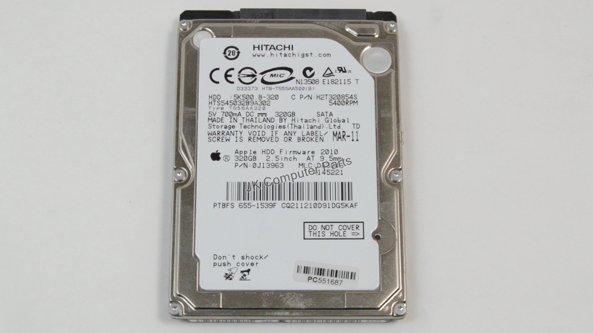 Hitachi 320GB 2.5